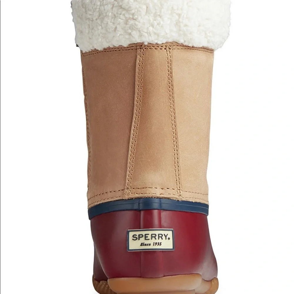 NWT Sperry Saltwater‎ Tall Leather Cozy Duck Boots